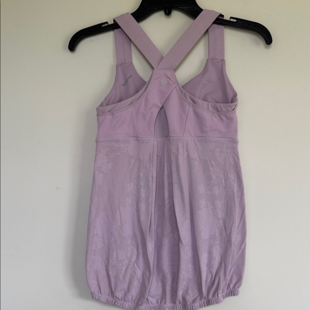 Lululemon Lavender Tank Top with Cross Back
